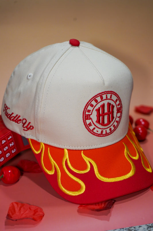 HUDDLE UP STAY-GLOBAL “Flame Crown” Fitted