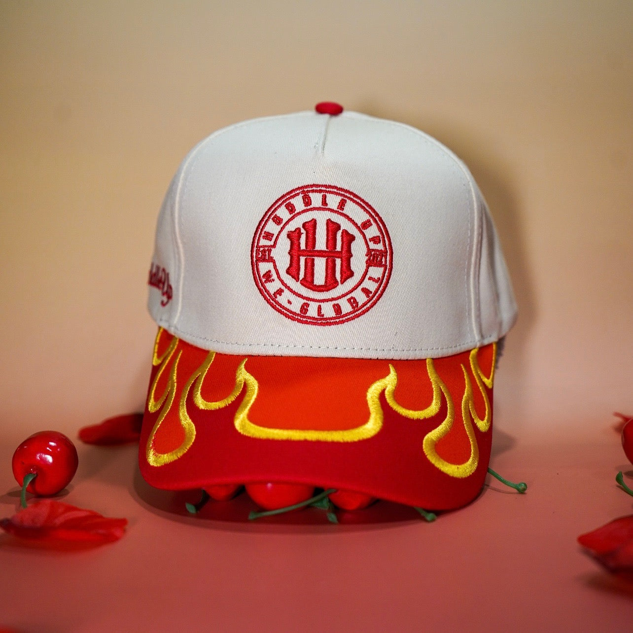 HUDDLE UP STAY-GLOBAL “Flame Crown” Fitted